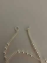(silver925) ロングパール2ウェイネックレス