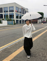 No.1367 sting simple hood T (3color)