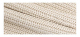 high-neck button bold ribbed loose fit knitwear