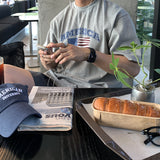 ルックグラフィーアメリカグラフィックプリントオーバーサイズショートTシャツ