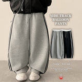 Theo Side Track Line Balloon Training Wide Pants