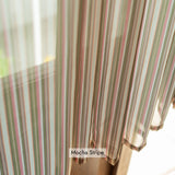 Retro Patterned Chiffon Door Curtain - L size