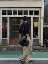 Moto two-way leather cross bag