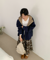 About Colorful Hood Bomber Jacket
