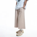 カットオフワイドバミューダスウェットパンツ- BEIGE