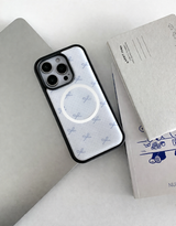 [MADE]クラウドリボン ブラックエポキシ バンパー iPhoneケース MagSafe