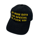 MY MOM SAYS ... cap (black)