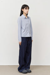 (W)モスチェックシャツ