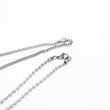 [Two-line set] Surgical steel necklace_CLEF TWO TONE NEC