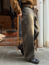 Teen beige wide jeans