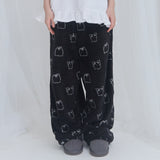 [FANCY X DUSTY] Zzz ダスティーサロンパジャマパンツ (BLACK) F25NM1016