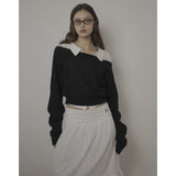 FREEZIA MIDI SKIRT-WHITE