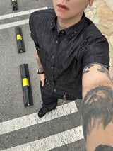 No.1803 non fade crop rivet half SHIRT