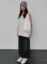 Jeanne Suede Shoulder Bag_Ivory