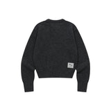 プラフ Rネック クロップニット (5COLOR)