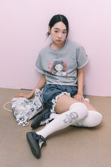 SHAKIRI X Namsuru  MOGU DOT LACE SHORTS