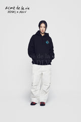 24FW HOSHI X ADLV タイガースケッチ フーディー ブラック