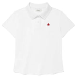 KIRSH プレーンスリムフィットピケTシャツ【ホワイト】