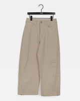 Weta Back Pocket Snap Pintuck Bizo Wide Military Cotton Pants