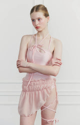 MEMORY WRAP SKIRT pink
