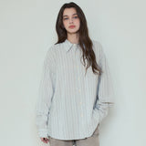 Bohemian Stripe Shirt_Light blue