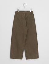 Hugin Cut Cotton Balloon Wide Pants