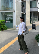 ハイパーエッセンシャルオーバーフィットリネンシャツ