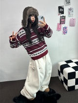 ボスサイズフリーススナップロングパンツ 🧸🩵🤍6カラー