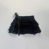 Guener Ribbon Lace Skirt (Black)