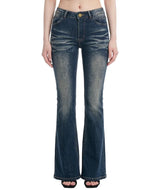 Vintage Washed Bootcut Denim Jeans