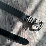 Triple-Ring Buckle Belt