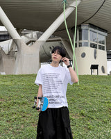Coral Lettering Short Sleeve T-Shirt