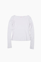 サイドボタンスリット長袖Tシャツ