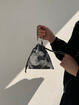 Strap string pouch-tie-dye
