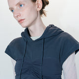 Amie Shirring hood tank chacol