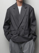 JT10 クロップドダブルブレスブレザー