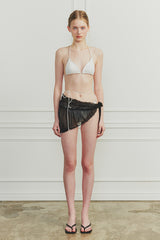 MEMORY WRAP SKIRT black