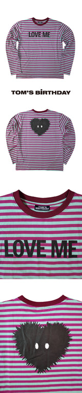ラブミーストライプロングTシャツ サリバン