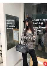 Stripe slimline long-sleeve t-shirt