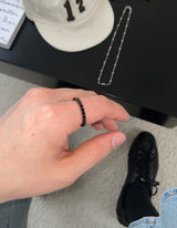 No.1707 twist black RING