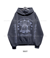 Star Pigment Washing Overfit Brushed Hoodie