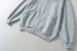 Daily High-Neck Basic Hood Zip-Up