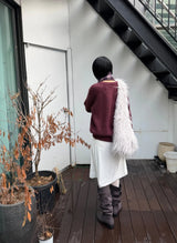 VELVET SHINE MIDI SKIRT 