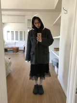 [MD Pick] ヴィオルモヘアハーフコート (2 Colors)