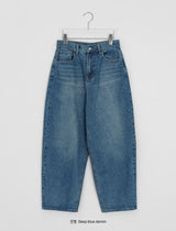 [unisex] Ryuaf Washing Wide Denim Pants