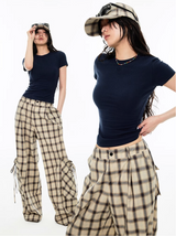 インストック | サテンベーシックTシャツ – 6カラー