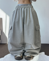 HARDY EVEN TWO PINTUCK BALLOON CARGO LONG PANTS🩶🖤2COLOR
