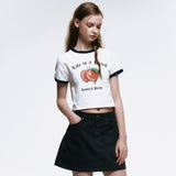 ライフイズアピーチクロップリンがーTシャツ_ホワイト