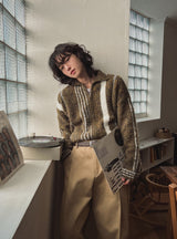 Bestie Boucle Knit Zip-Up