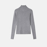 Rib Line Muscle Fit Zip-Up Knit